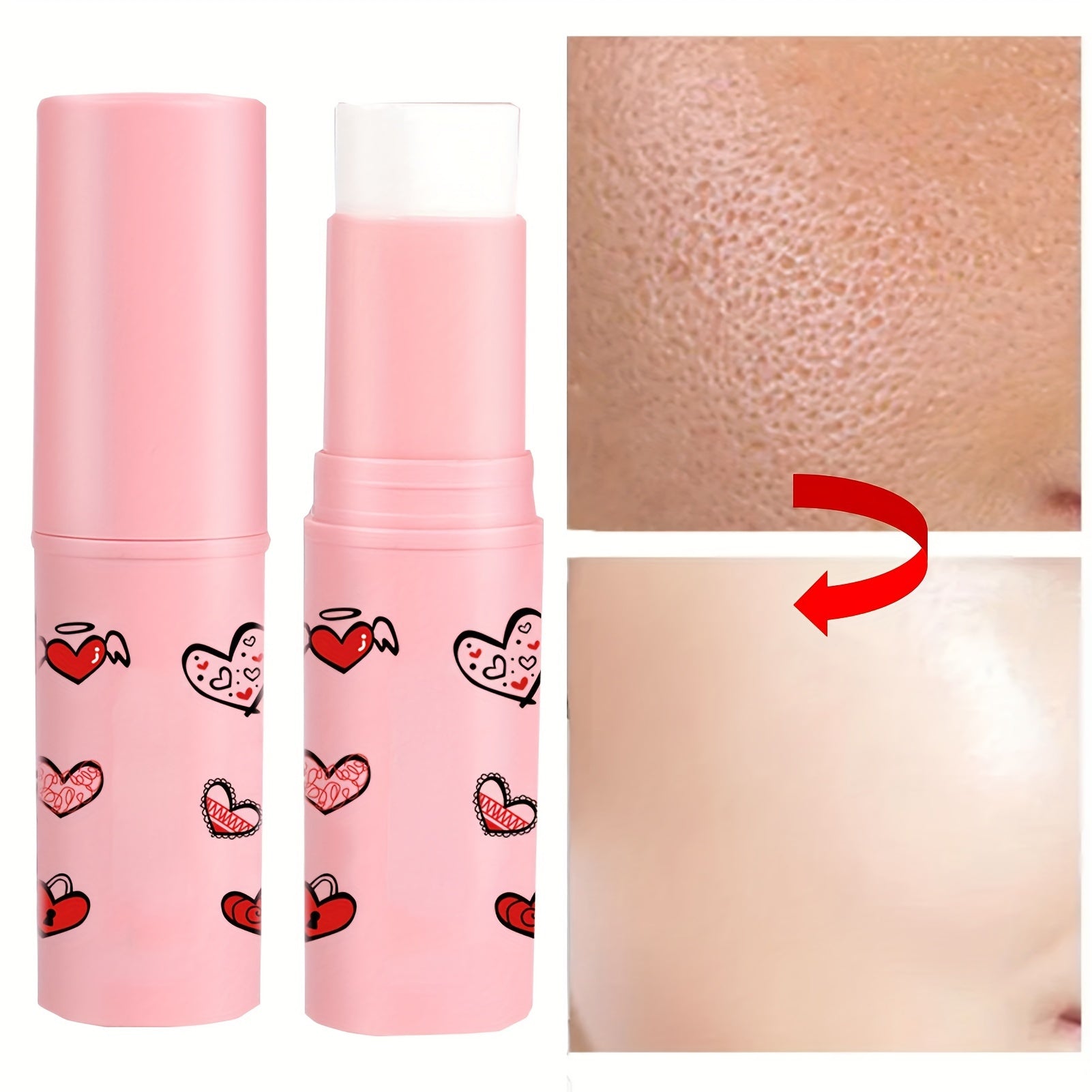 Invisible Pore Cream Moisturizing, Facial Matte Prime Invisible, Pore Primer Stick Smooth, Brighten Face Skin