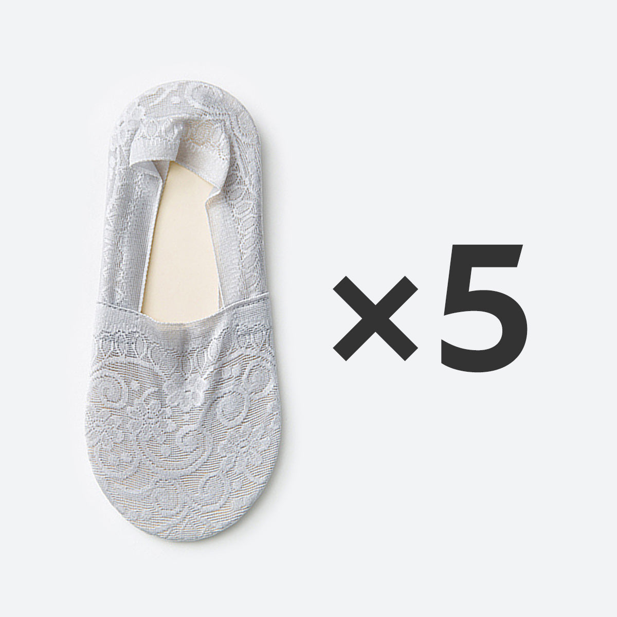 Women Summer Lace Invisible Socks Boat Mesh Thin Low Cut Socks With Silicone Grip AntiSlip No Show  7
