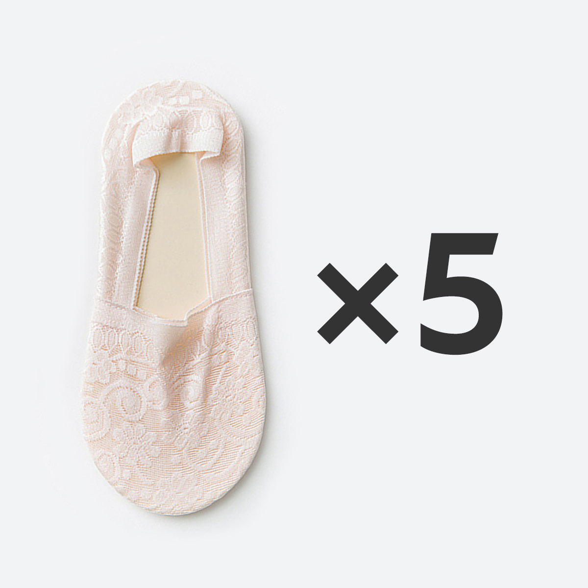 Women Summer Lace Invisible Socks Boat Mesh Thin Low Cut Socks With Silicone Grip AntiSlip No Show  10