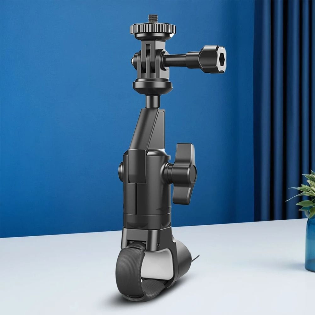 360 Degree Handlebar Camera Mount for GoPro Insta360 and DJI Universal Rotating Bike Motorcycle Bracket