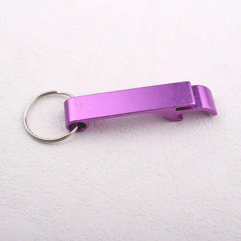 Portable Metal Mini Beer Can Opener, Colorful Key Ring Chain, Keychain Metal Bottle Opener Bar Tools Accessories