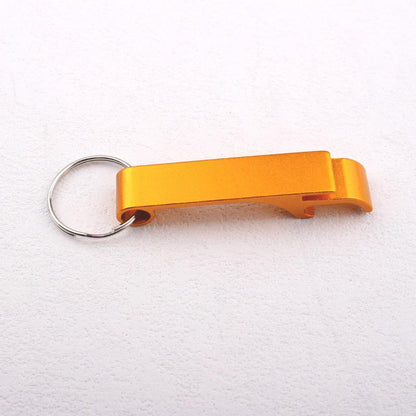 Portable Metal Mini Beer Can Opener, Colorful Key Ring Chain, Keychain Metal Bottle Opener Bar Tools Accessories