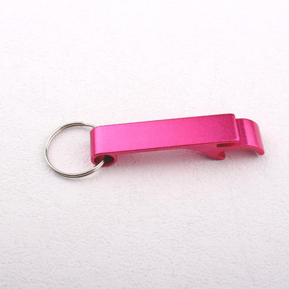 Portable Metal Mini Beer Can Opener, Colorful Key Ring Chain, Keychain Metal Bottle Opener Bar Tools Accessories