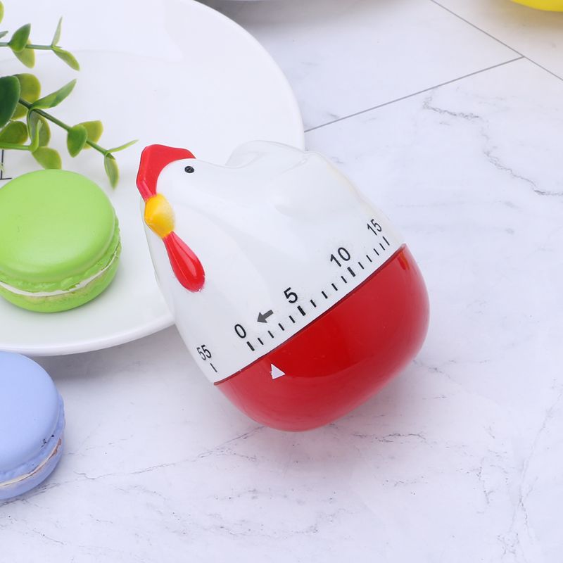 Mechanical Countdown Clock Alarm, New Cute Hen Shape Kitchen Cooking Timer, Home Decor Timer for Cooking Reminder