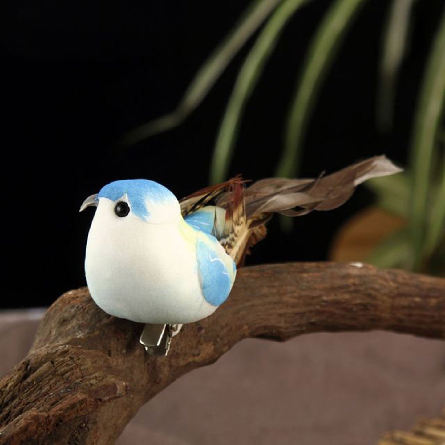 6Pack Simulation Birds Artificial Sparrow Statue Mini Desktop Foam Ornament For Household DIY Decor 3