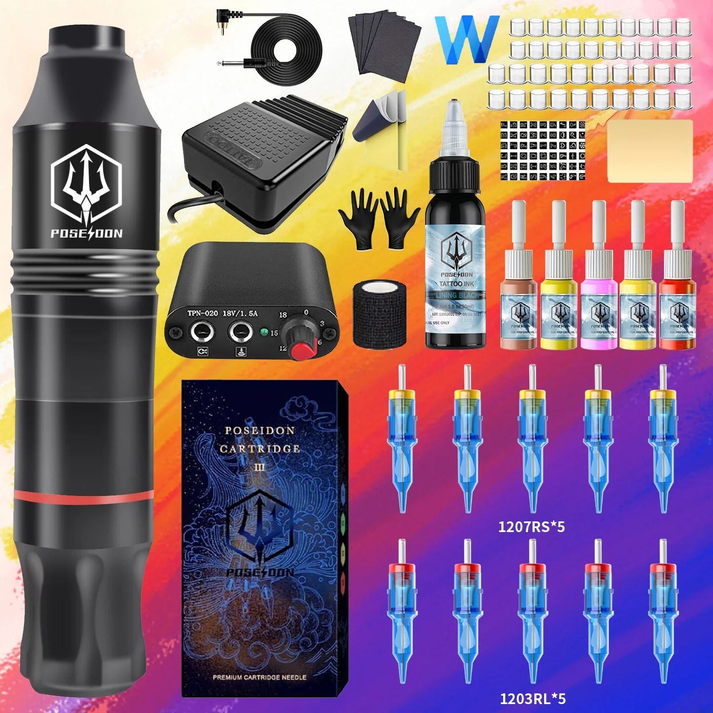 Wireless Tattoo Pen Kit For Permanent Makeup And Professional Tattooing 9