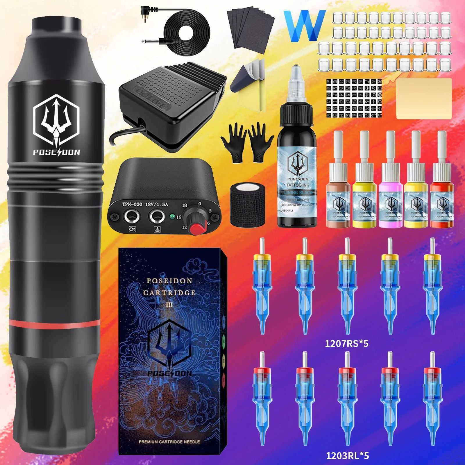 Wireless Tattoo Pen Kit For Permanent Makeup And Professional Tattooing 9