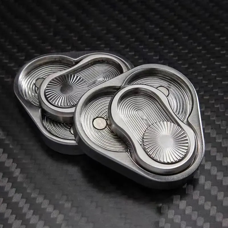 Metal Fidget Spinner for Adults, Magnetic Fidget Slider EDC Toy, ADHD, Autism Sensory Stress Relief & Focus Aid