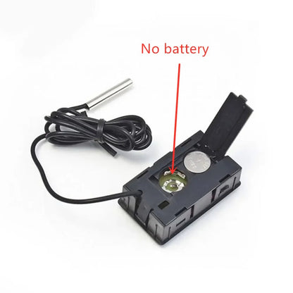 Digital LCD Thermometer With Probe for Aquarium, Indoor Temperature Sensor, Mini Fridge and Home Thermometer