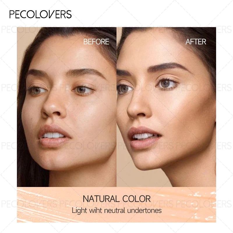 Soft Texture Full Coverage Foundation, Natural Matte Look, Covers Blemishes, Trims The Face, Hydrating Matte Base