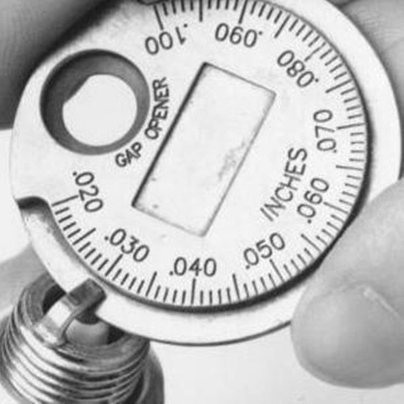 Spark Plug Gap Gauge Measurement Tool – 0.6-2.4mm Coin-Type Plug Gage Caliber Tester