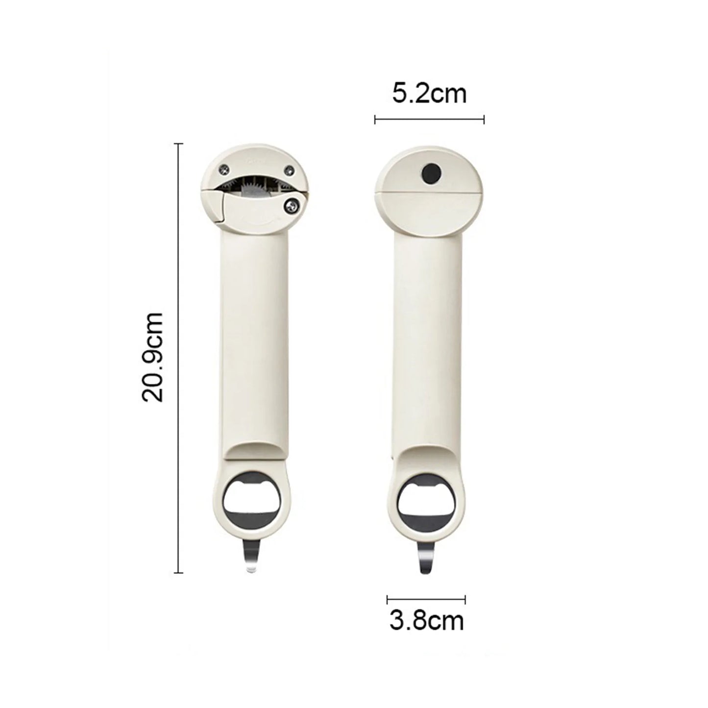 Adjustable Kitchen Tool Gadget, Multifunctional Retractable Bottle Opener, Stainless Steel Manual Can Opener