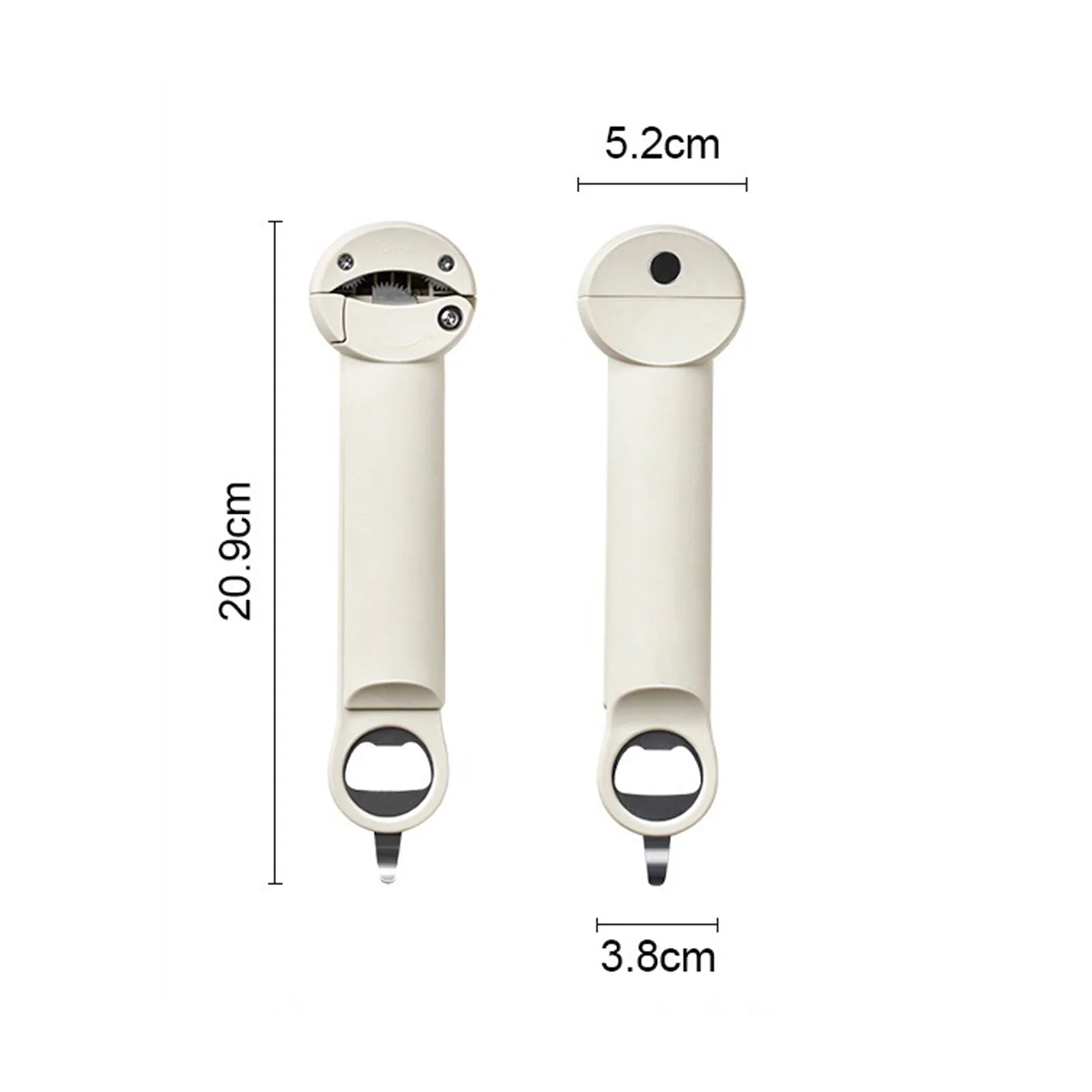 Adjustable Kitchen Tool Gadget, Multifunctional Retractable Bottle Opener, Stainless Steel Manual Can Opener