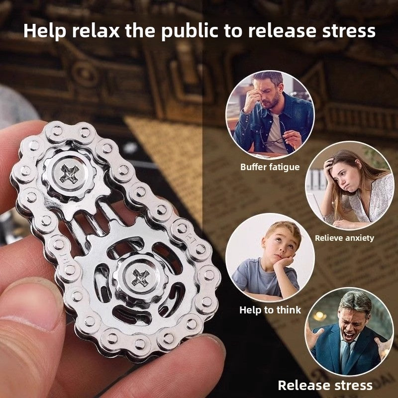 Premium Metal Fidget Spinner Stress Relief Gears Hand Spinner For Office Desk  Home Decor 2