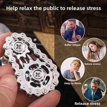 Premium Metal Fidget Spinner Stress Relief Gears Hand Spinner For Office Desk  Home Decor 2