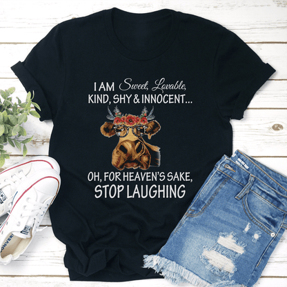 I Am Sweet Lovable Kind Shy  Innocent Tee 1