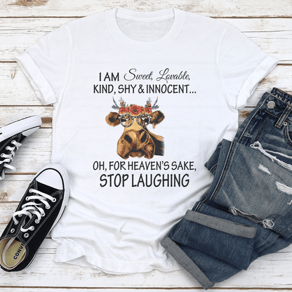 I Am Sweet Lovable Kind Shy  Innocent Tee 2