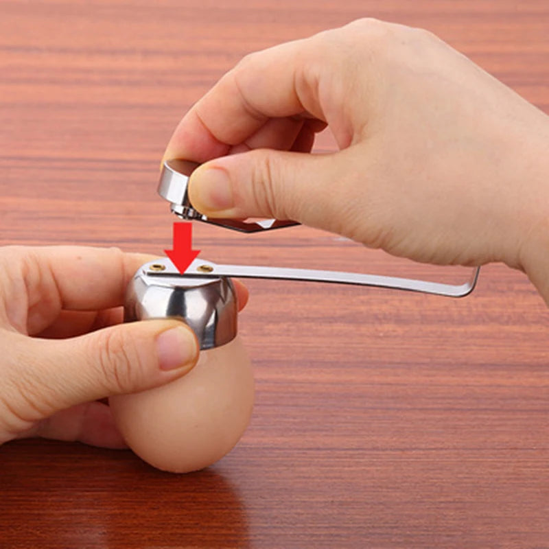 Metal Egg Scissors Cutter, Stainless Steel Egg Topper, Boiled Raw Egg Opener, Kitchen Gadgets Accessories, Cool Tools