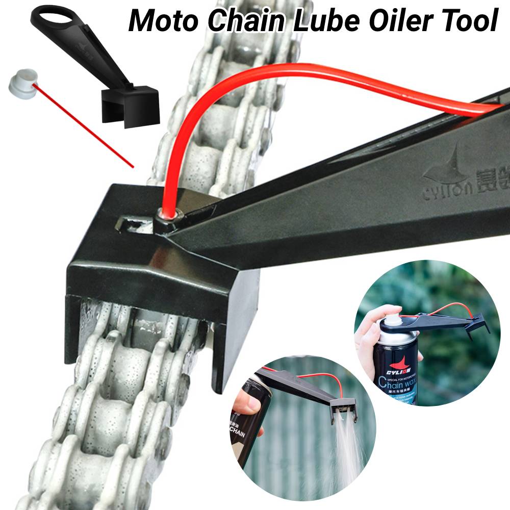 Motorcycle Chain Oiler Spray Gear – Mess-Free Lube Applicator & Cleaner Maintenance Tool