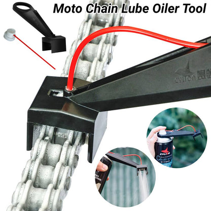 Motorcycle Chain Oiler Spray Gear – Mess-Free Lube Applicator & Cleaner Maintenance Tool