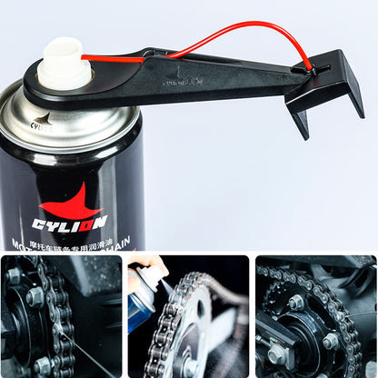 Motorcycle Chain Oiler Spray Gear  MessFree Lube Applicator  Cleaner Maintenance Tool 5