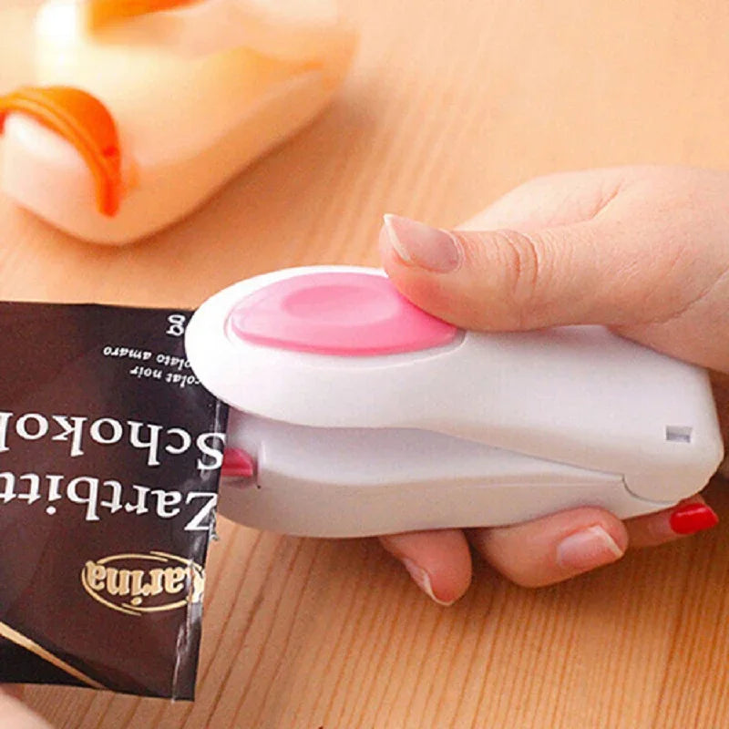 Mini Portable Food Clip Heat Sealing Machine, Kitchen Accessories Tools, Home Snack Bag Sealer Utensils Gadget