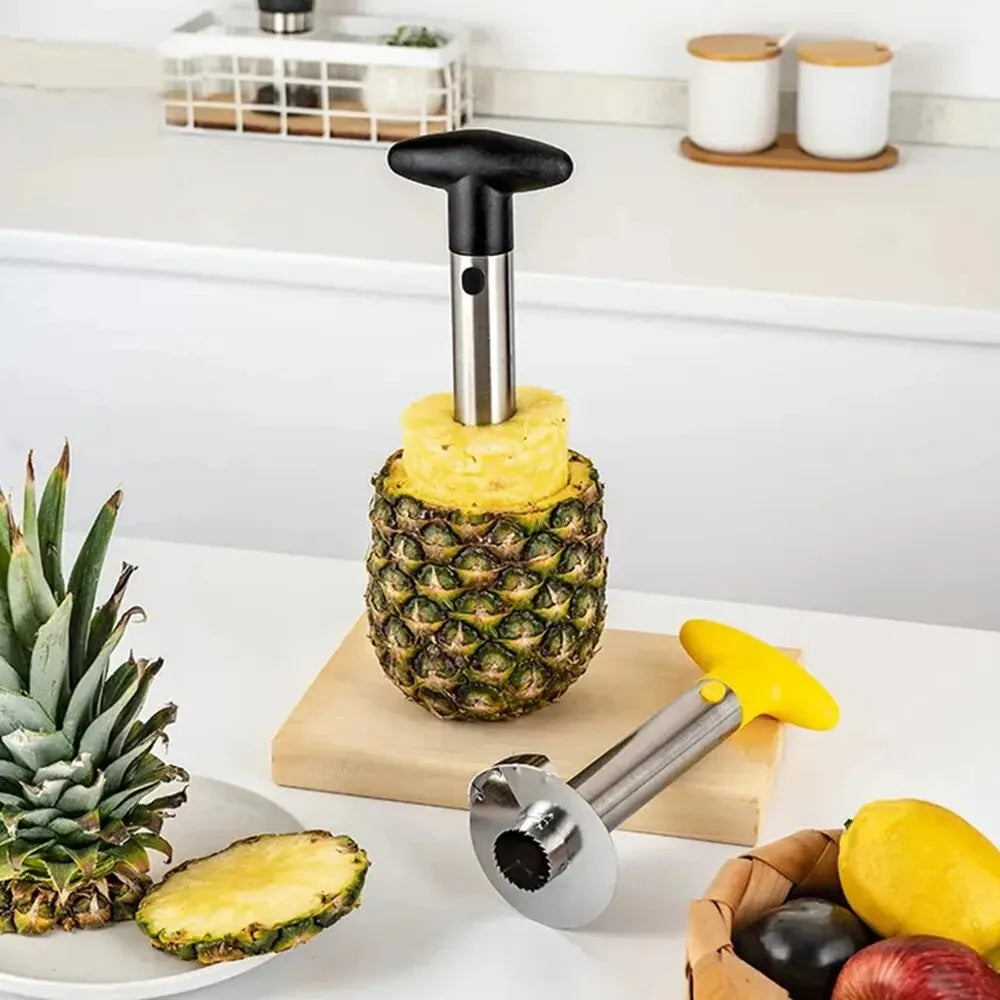 Stainless Steel Pineapple Corer Cutter, Fruit Slicer Peeler, Easy Spot Peeler Kitchen Gadget for Home Use