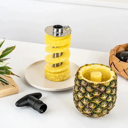 Stainless Steel Pineapple Corer Cutter, Fruit Slicer Peeler, Easy Spot Peeler Kitchen Gadget for Home Use