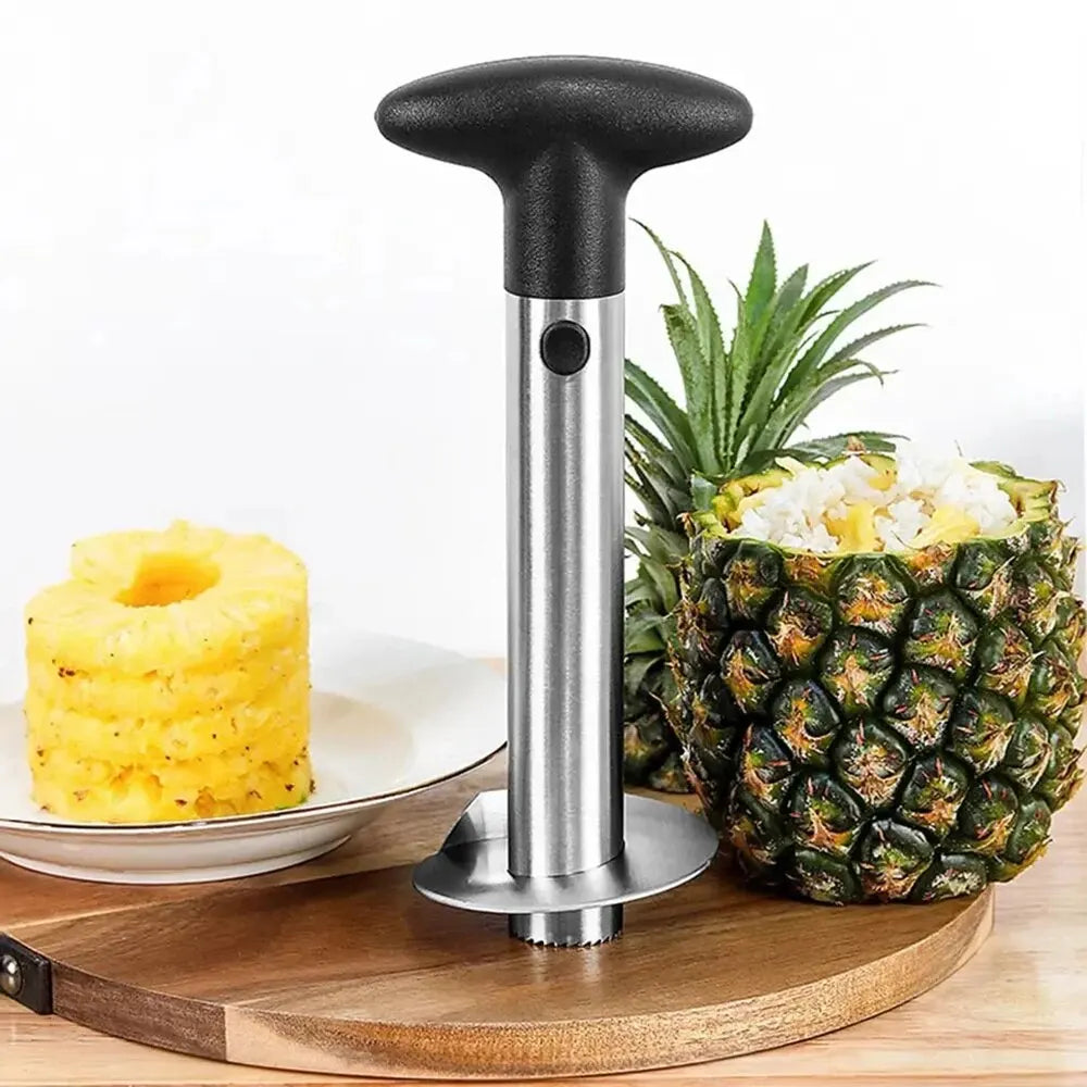 Stainless Steel Pineapple Corer Cutter, Fruit Slicer Peeler, Easy Spot Peeler Kitchen Gadget for Home Use