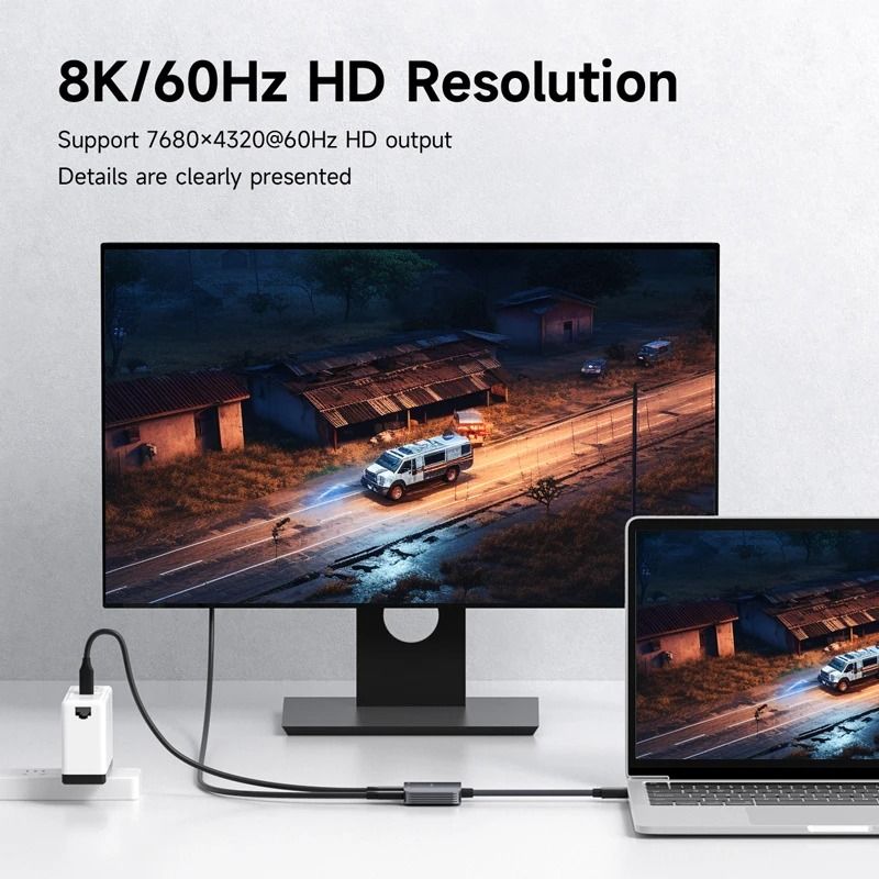 Smart Glasses USB C Hub Adapter With Charging Support For AR Devices 4