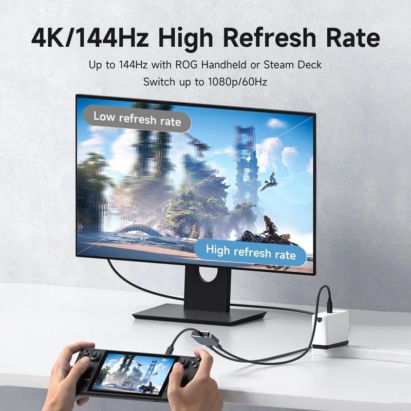 Smart Glasses USB C Hub Adapter With Charging Support For AR Devices 5