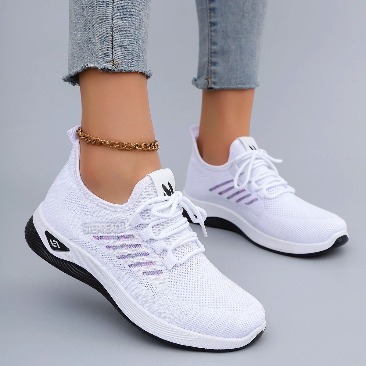 Lightweight Casual Lace Up Sneakers for Women
