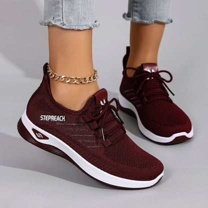 Lightweight Casual Lace Up Sneakers For Women 3