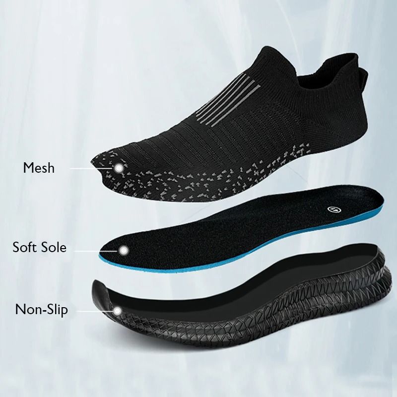 Breathable Slip On Walking Shoes For Men 1