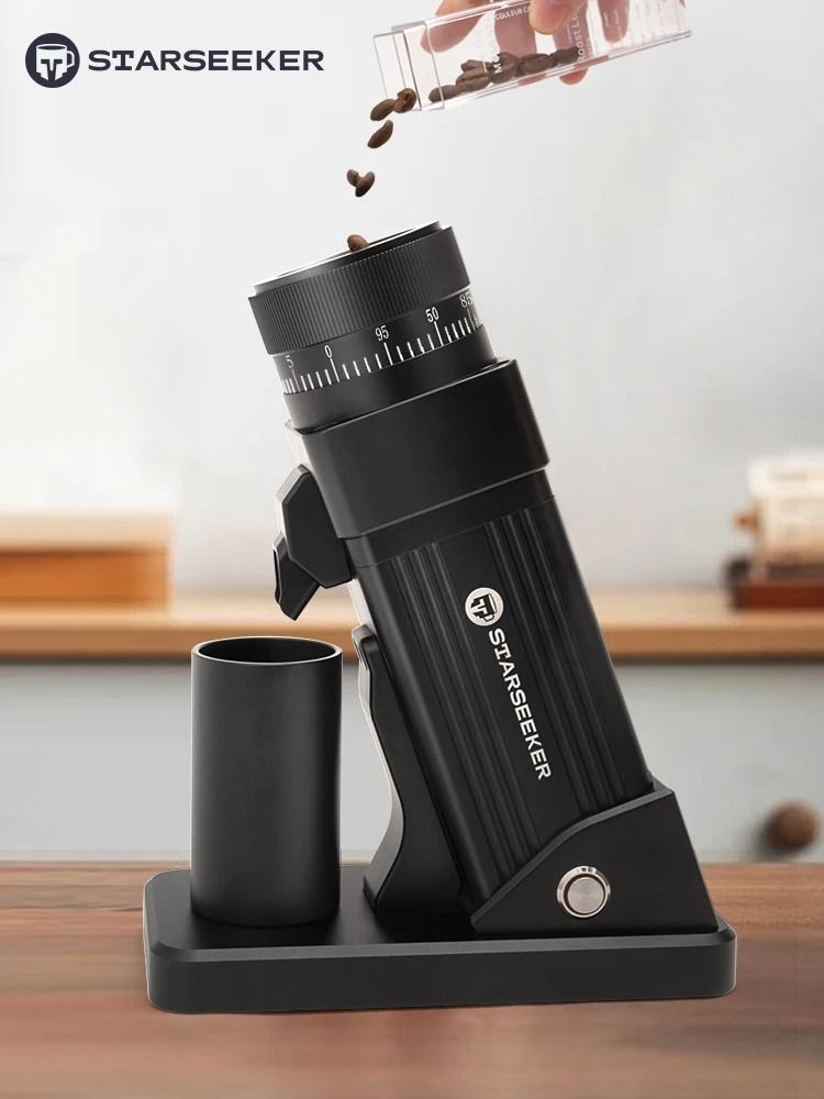 Electric Espresso Coffee Grinder With Stepless Fineness Adjustment And 55MM Burr 4