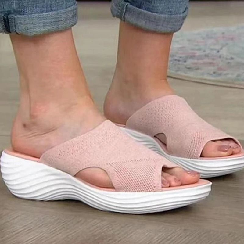 Wedge Platform Summer Sandals For Women With Open Toe And Slip On Style 4