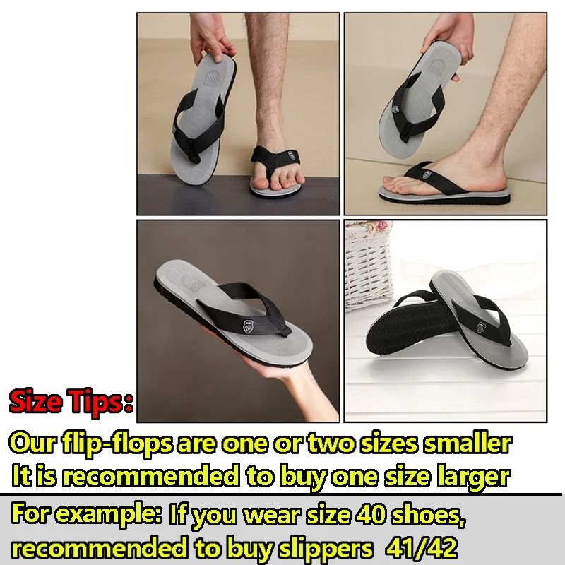 Mens Casual Non Slip Summer Flip Flops With Flat Sole For Indoor And Beach Wear 3