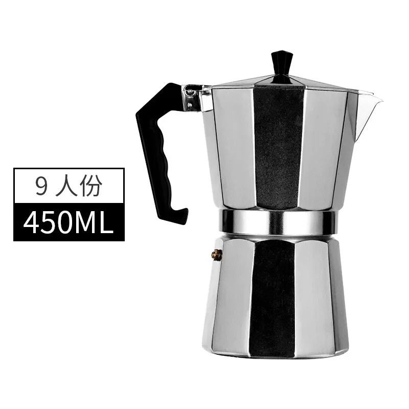 Italian Style Aluminum Mocha Coffee Maker For Stovetop Brewing 15
