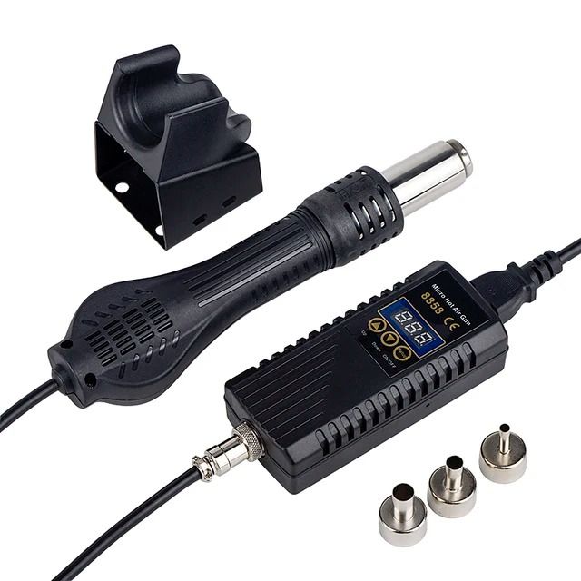 2 In 1 Digital LCD Soldering And Hot Air Rework Station For Electronics Repair 3