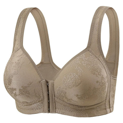 Womens Front Closure Wireless Bra With Full Coverage And Fixed Cups For Everyday Support 12