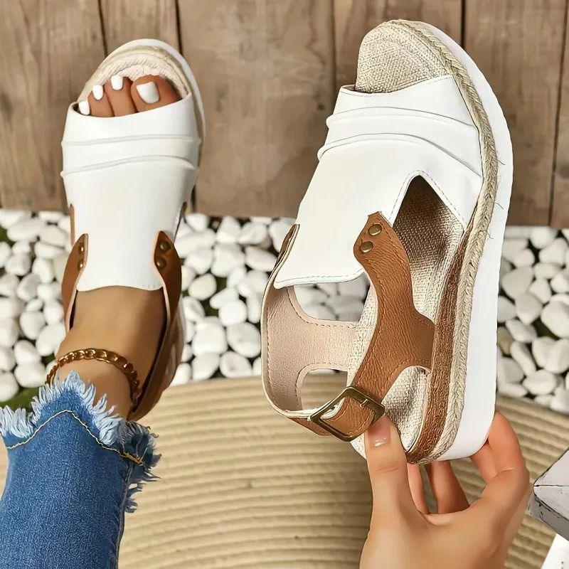 Womens Platform Wedge Sandals Lightweight Summer Shoes With Ankle Strap And Beach Style Design 11