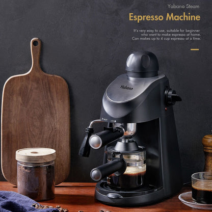 Compact Espresso and Cappuccino Machine with Milk Frother