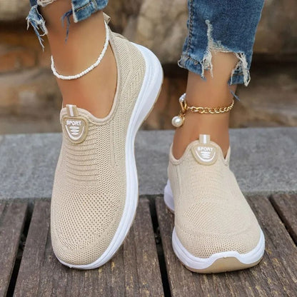 Womens Breathable Slip On Sports Shoes for Walking and Everyday Wear