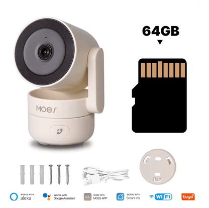 SecureHome 4MP Smart Indoor Pan Tilt Security Camera 4