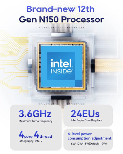 AOOSTAR N1 PRO Mini PC With Intel N150 12GB RAM And M2 SSD Dual LAN For Office And Business Use 1