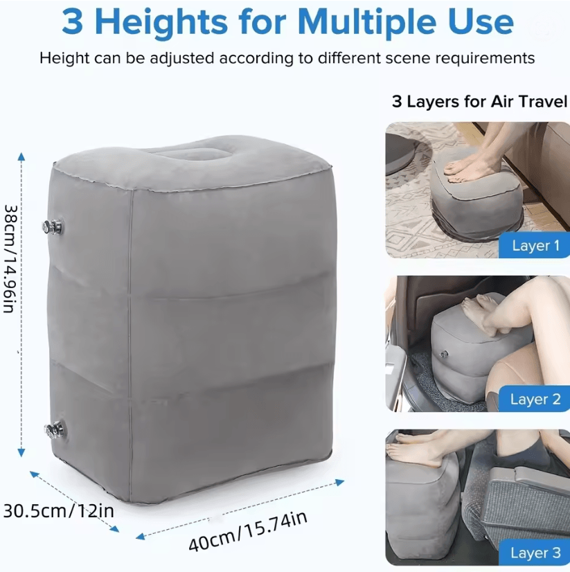 ComfortStep Inflatable Airplane Foot Rest Pillow 4