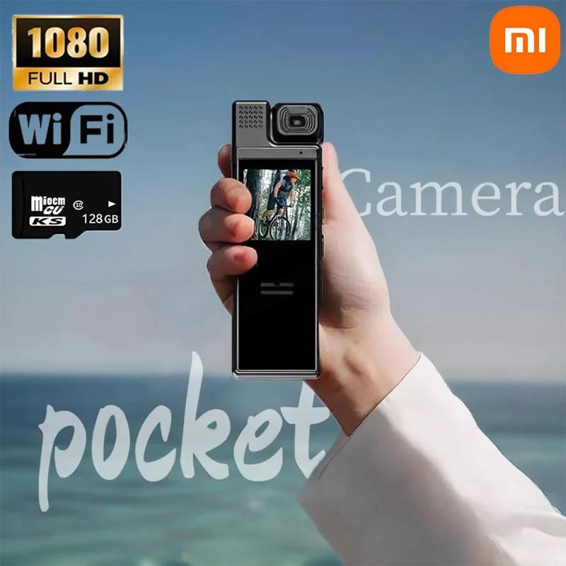 Xiaomi 8K Mini Action Camera With Rotating Back Clip Wifi And Infrared Night Vision For Outdoor Rec 1