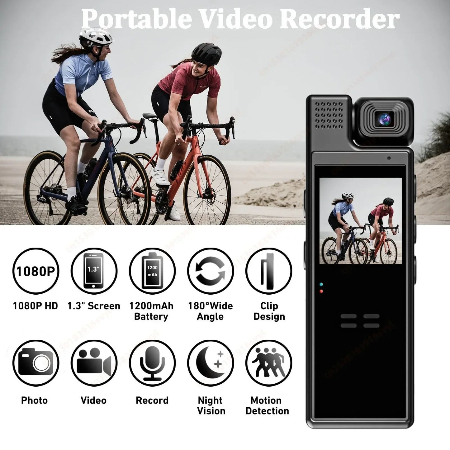 Xiaomi 8K Mini Action Camera With Rotating Back Clip Wifi And Infrared Night Vision For Outdoor Rec 3