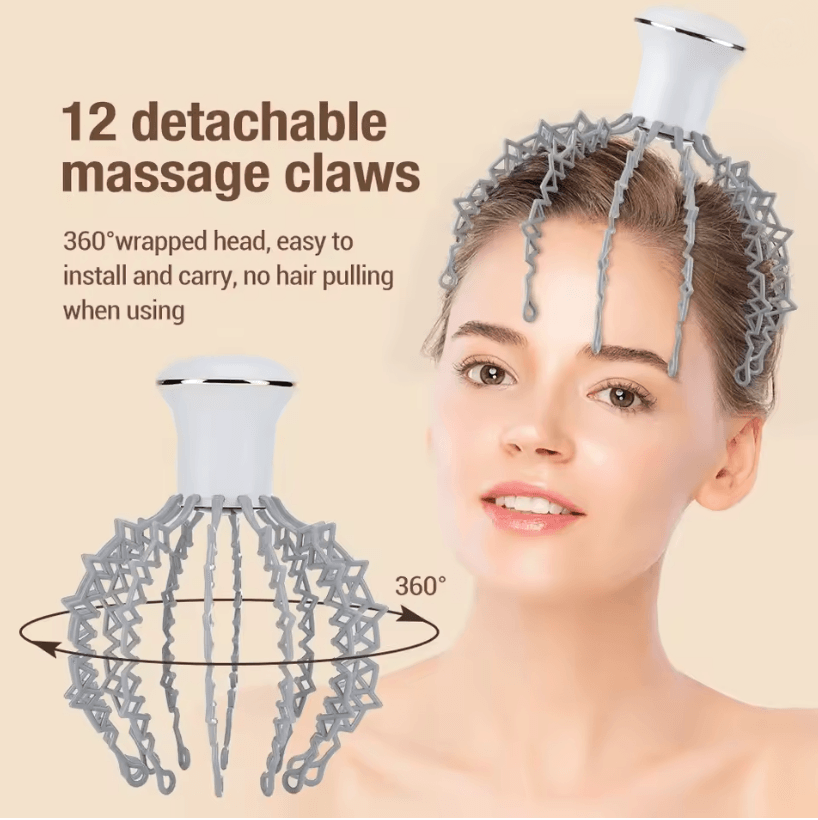 RelaxClaw Rechargeable Electric Octopus Claw Scalp Massager 1