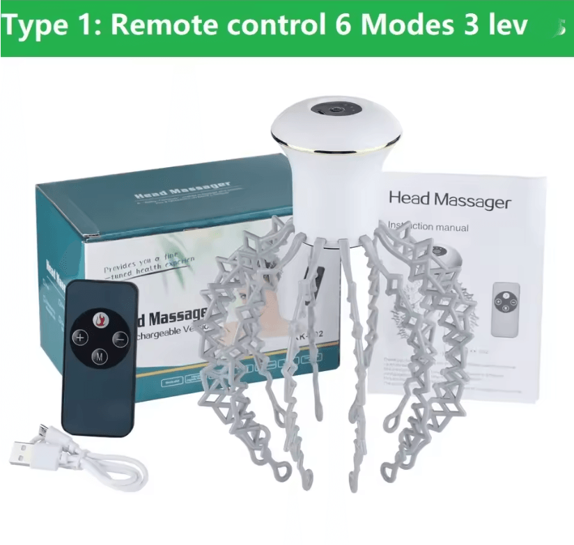 RelaxClaw Rechargeable Electric Octopus Claw Scalp Massager 4